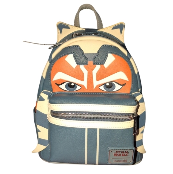 NEW LOUNGEFLY Grotto Treasures AHSOKA TANO Mini Backpack Exclusive Star Wars - Picture 2 of 5
